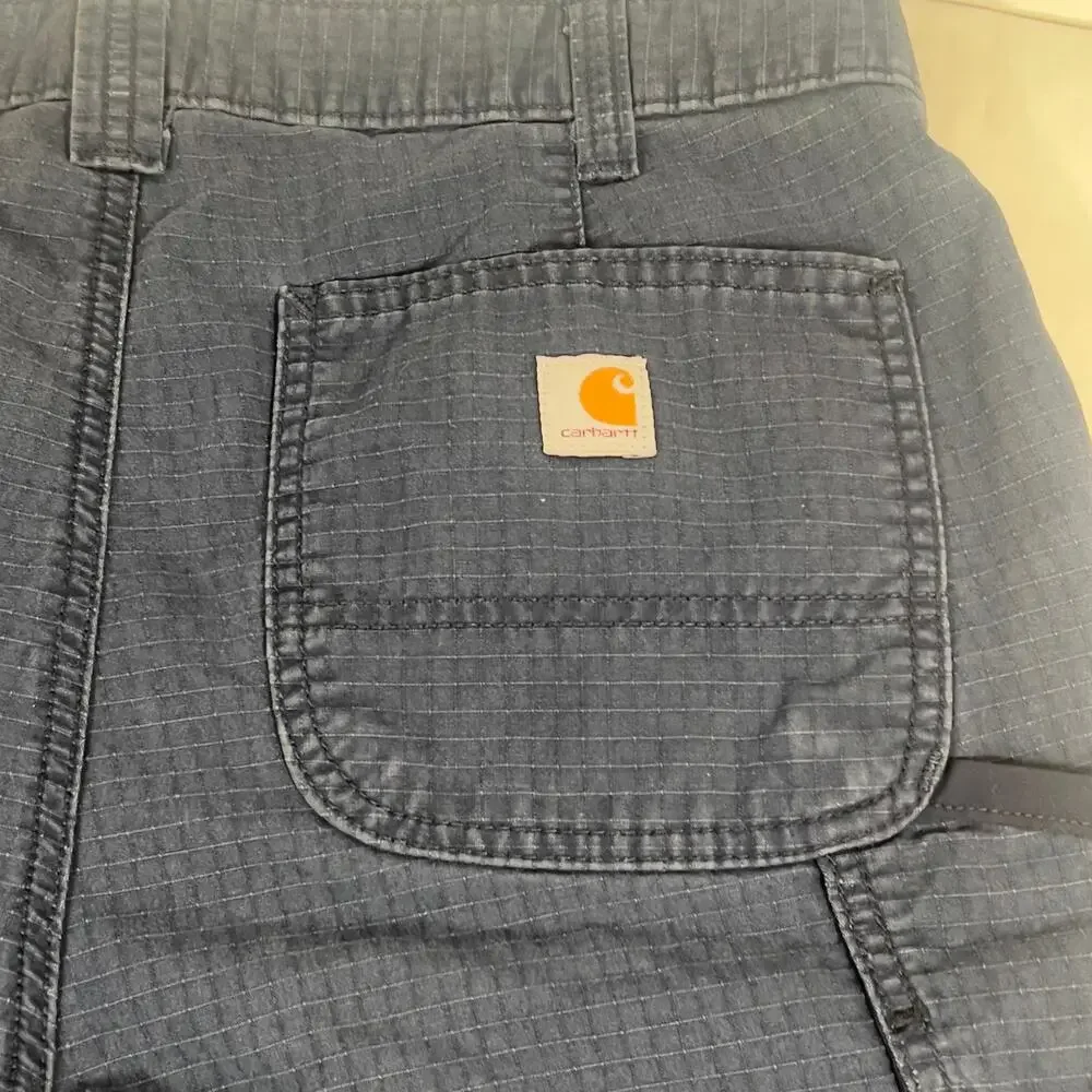 Carhartt Women's Navy Blue Sz 10 Utility Carpenter Work Cargo Shorts 104010-NVY